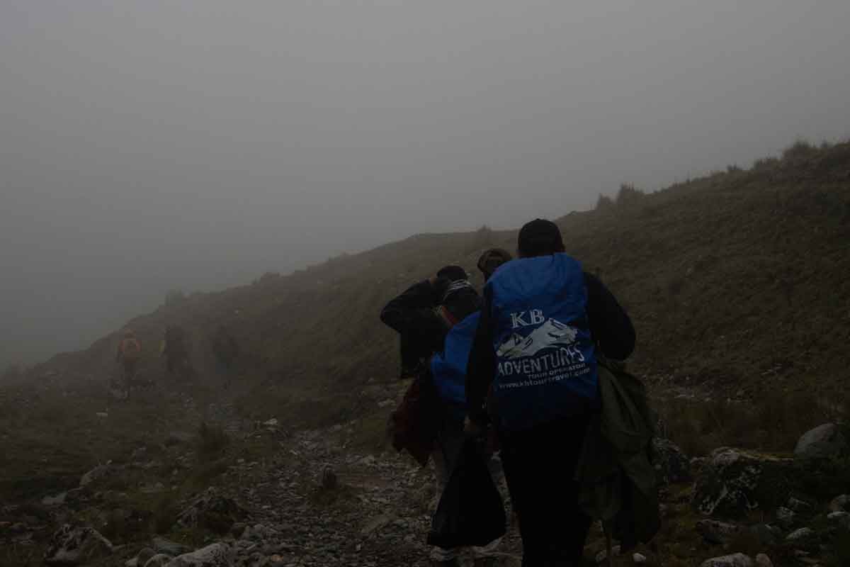 Salkantay route trail maintenance